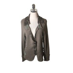 Orly Cardigan Women's Size Medium Brown Sweater Long Sleeve Button Up